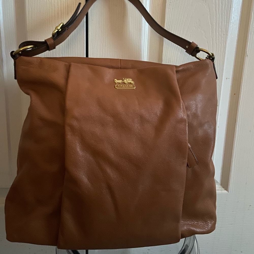 Large Coach Cognac Purse